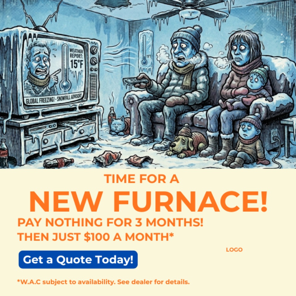HVAC ad — “Time For A New Furnace”