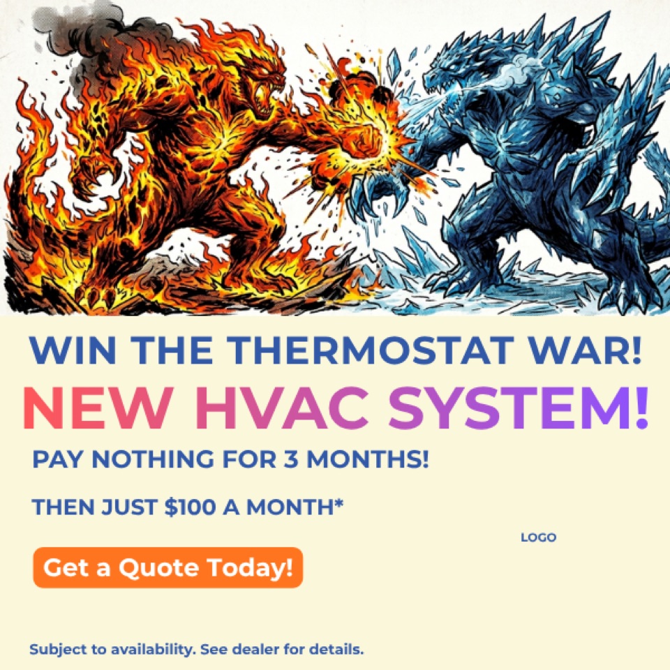 HVAC ad — “Win The Thermostat War”