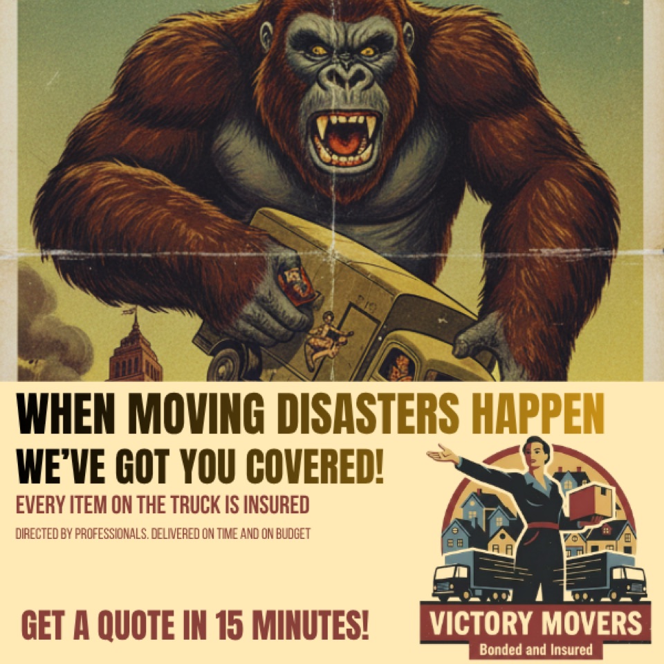 Moving ad — “When Moving Disasters Happen”