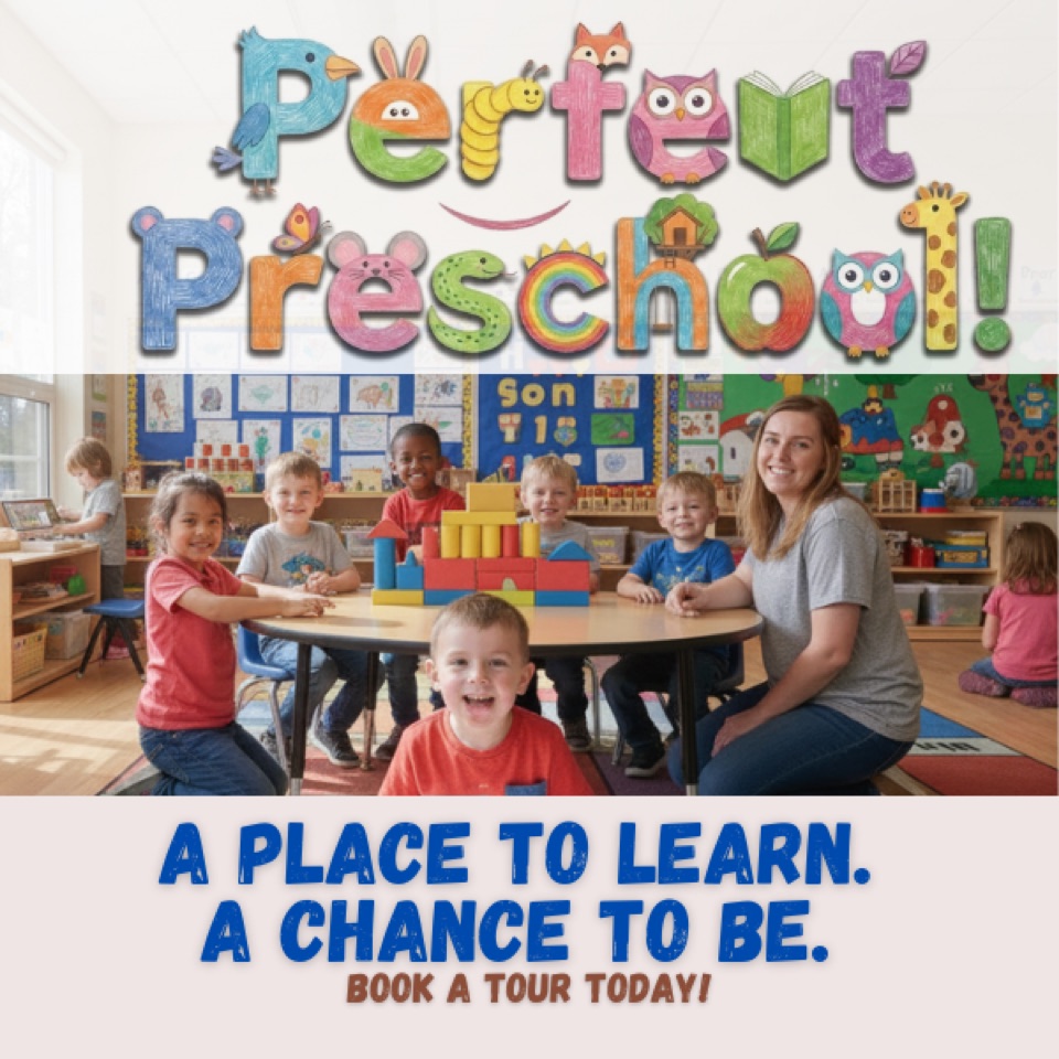 Preschool ad — “A Place To Learn. A Chance To Be.”