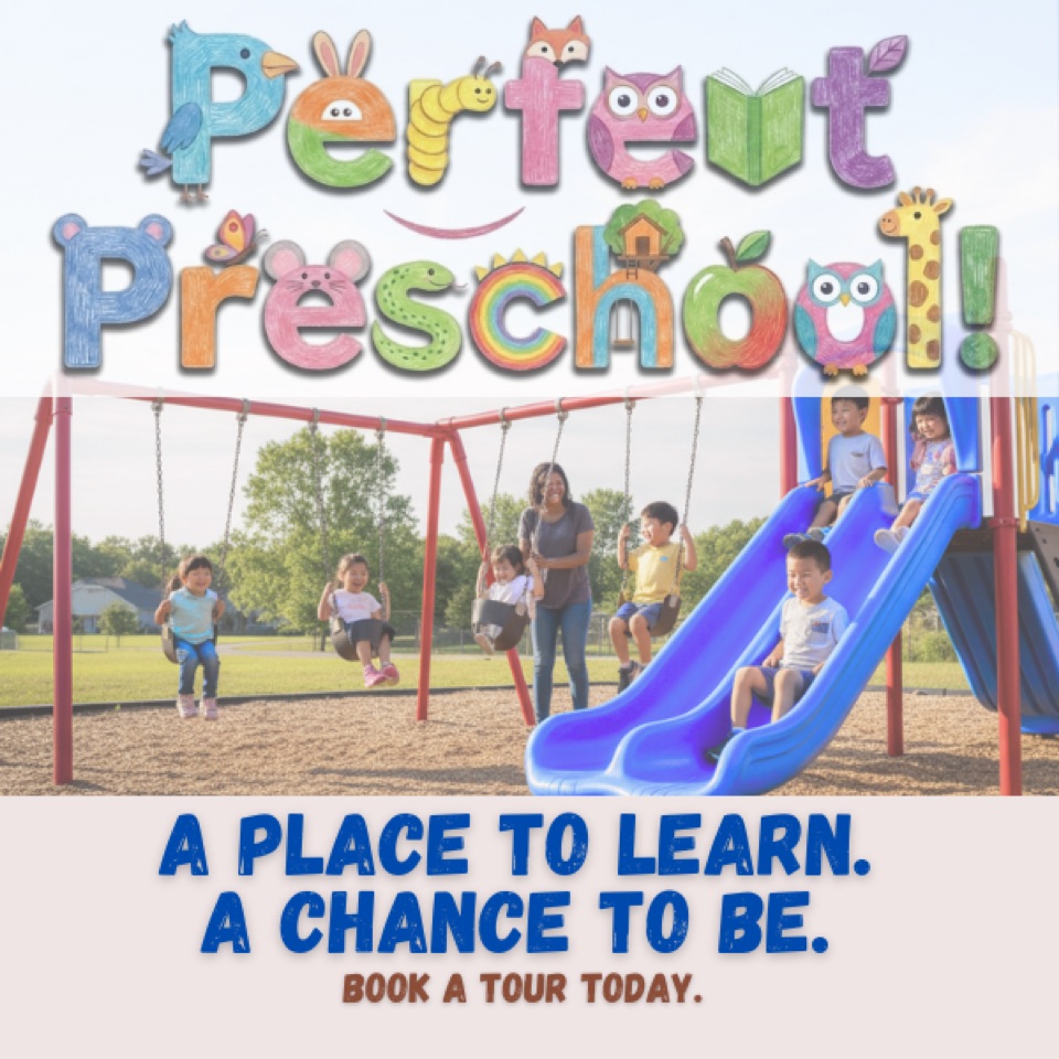 Preschool ad — “Room To Run, Space To Grow.”
