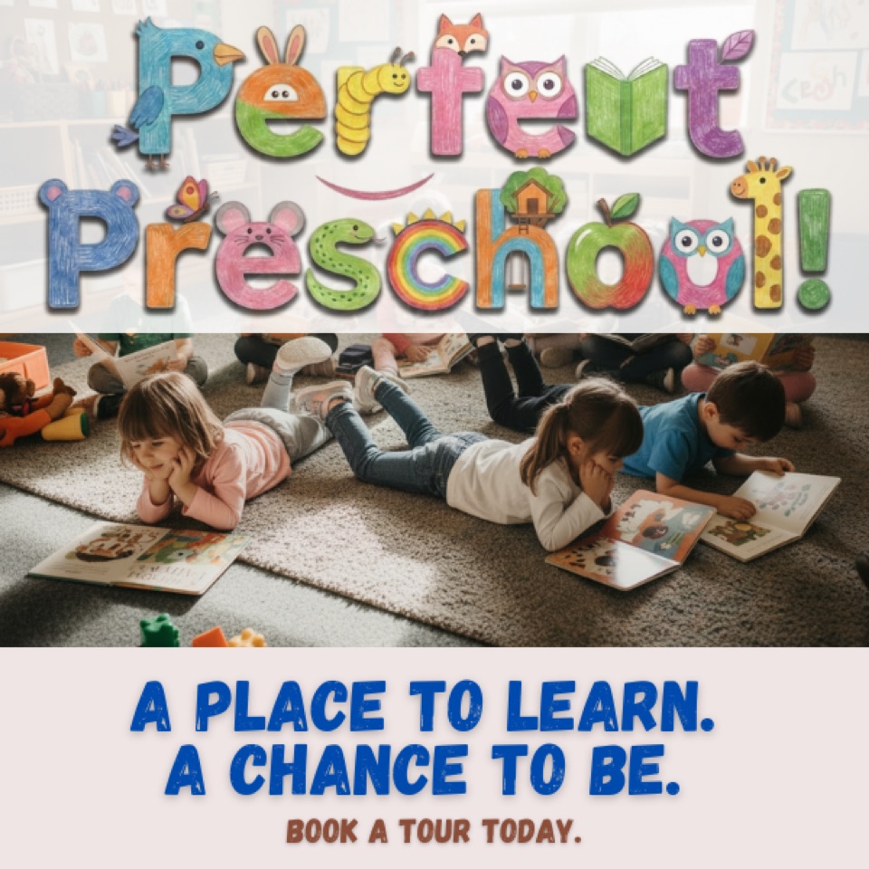 Preschool ad — “Where Little Minds Take Off.”