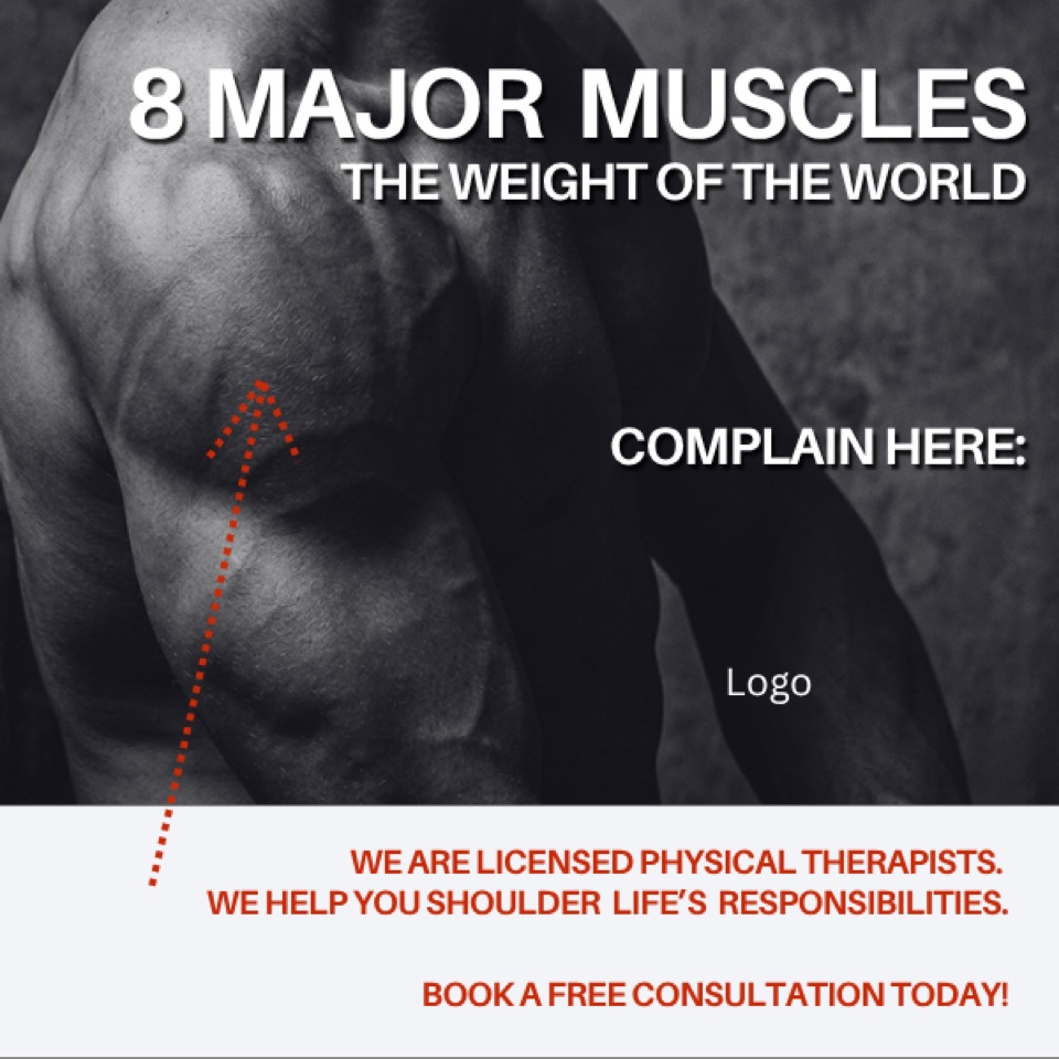 Physical Therapy ad — “The Weight Of The World.”
