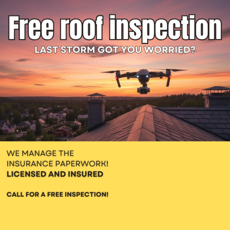 Roofing ad — “Free Roof Inspection”